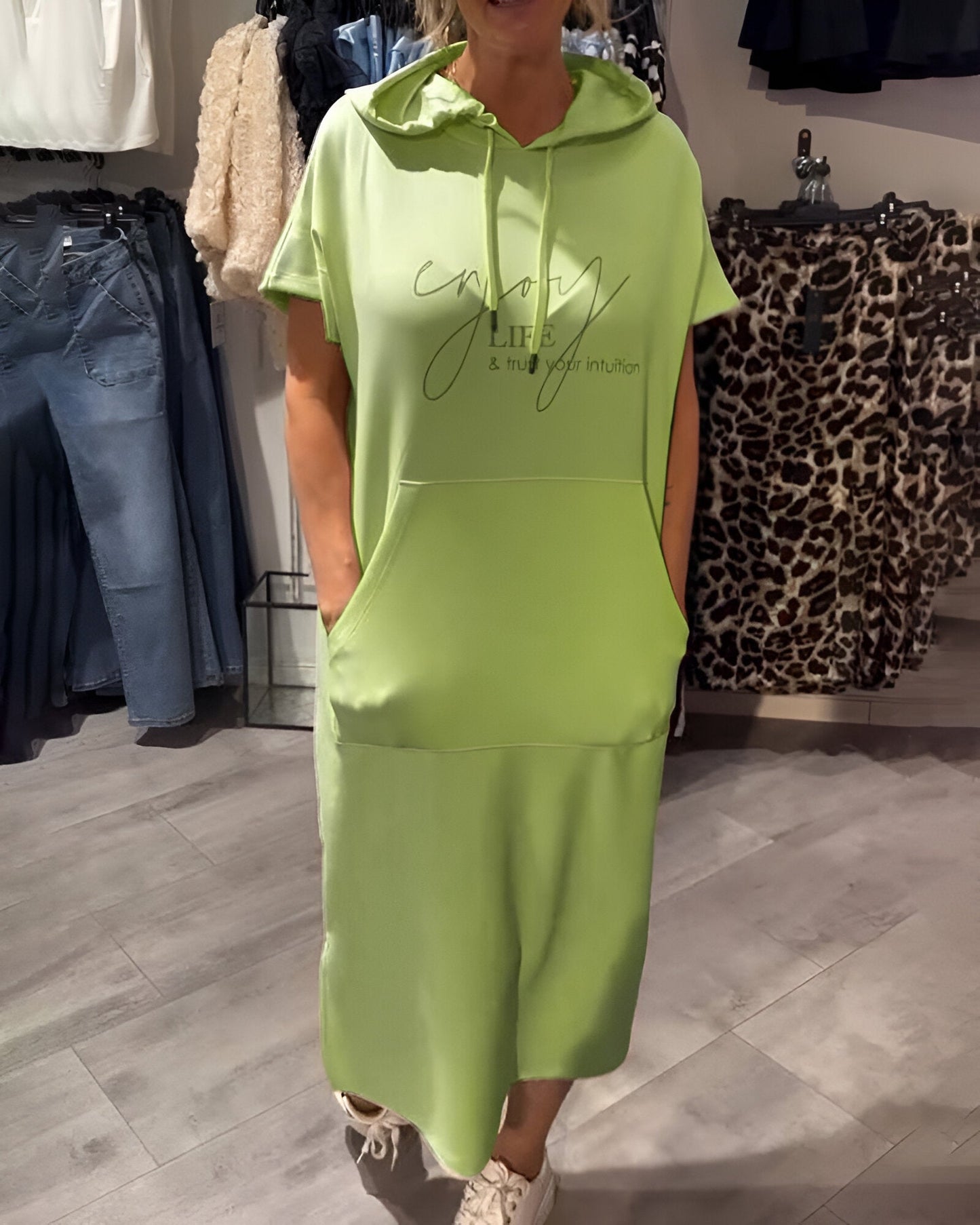 Calivra Cozy Hoodie Dress