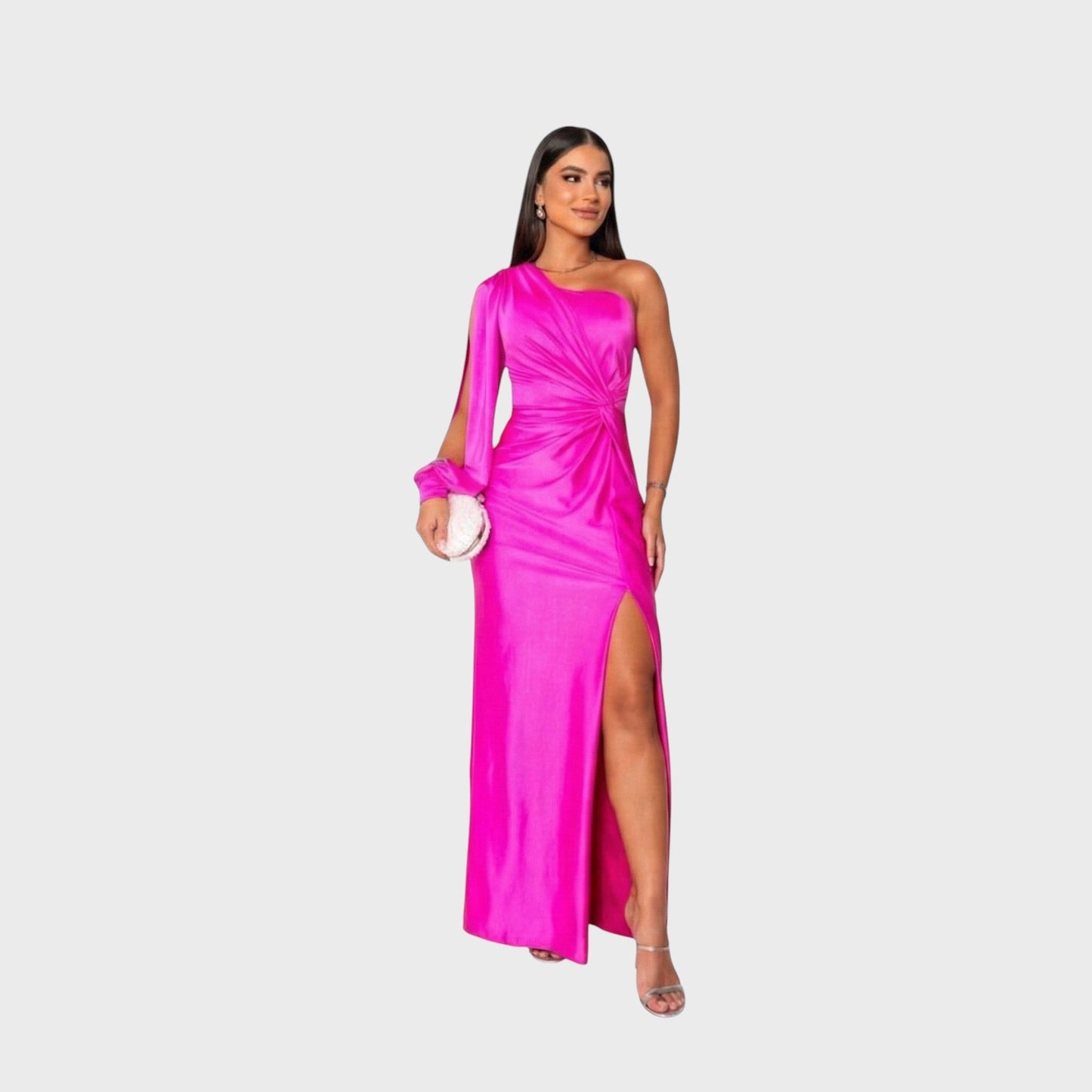 Isabella One Shoulder Evening Gown