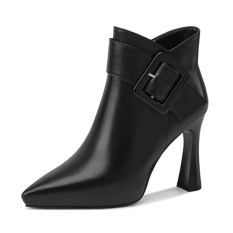 Blair Chic Buckle Ankle Boots