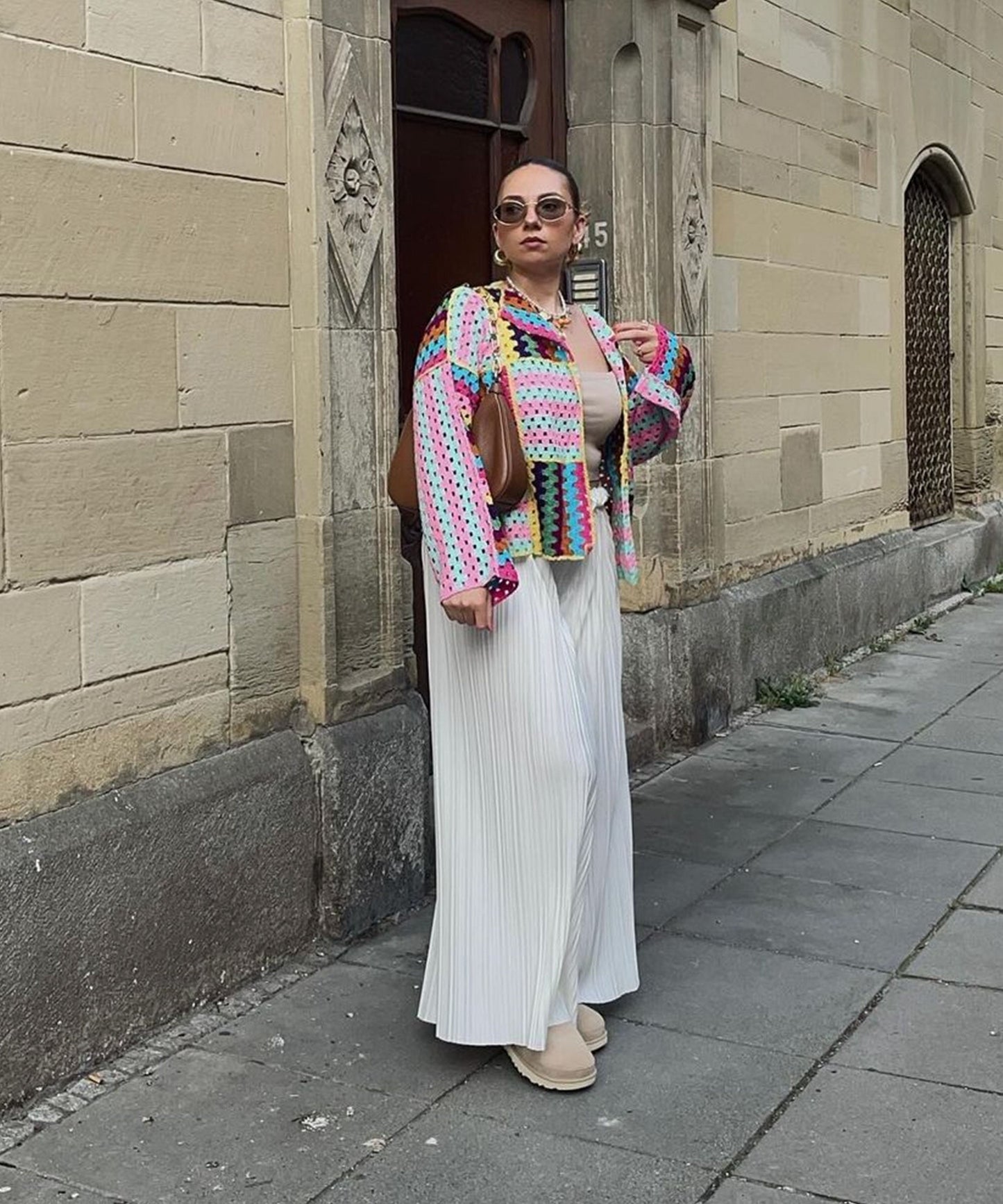 Lurevia Crochet Color Cardigan