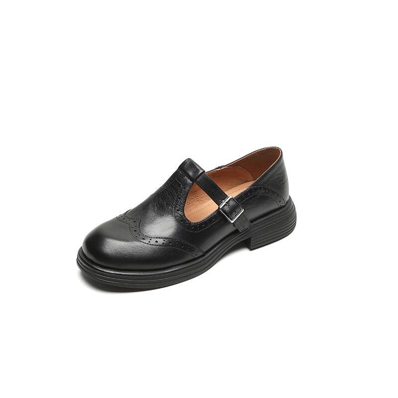Scarlett Vintage Leather Mary Janes