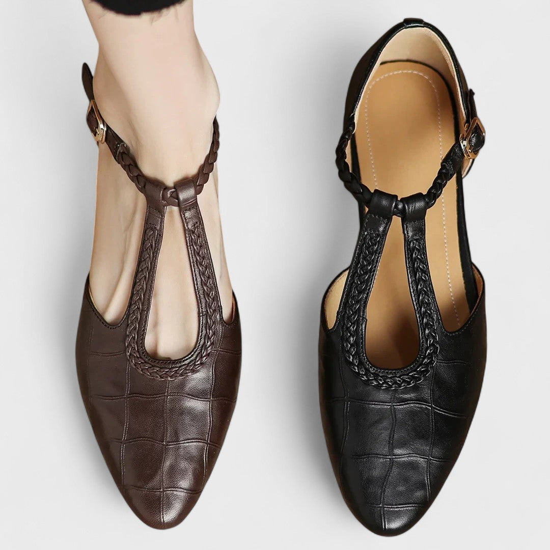 Elena Leather Orthopedic Mary Jane Shoes