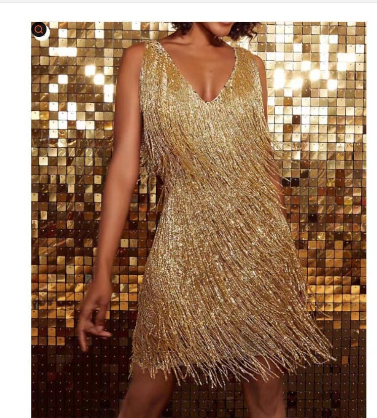 Selvara Fringe Party Dress