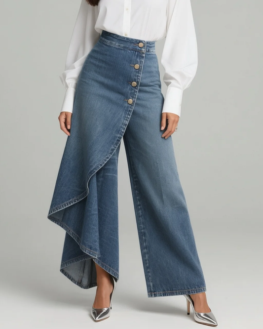 Nanza Denim Wrap Pants