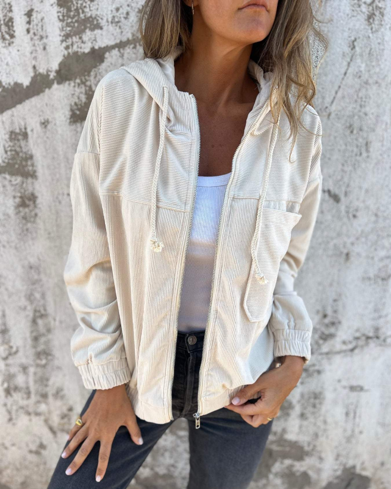 Rosivelle Cord Hood Jacket