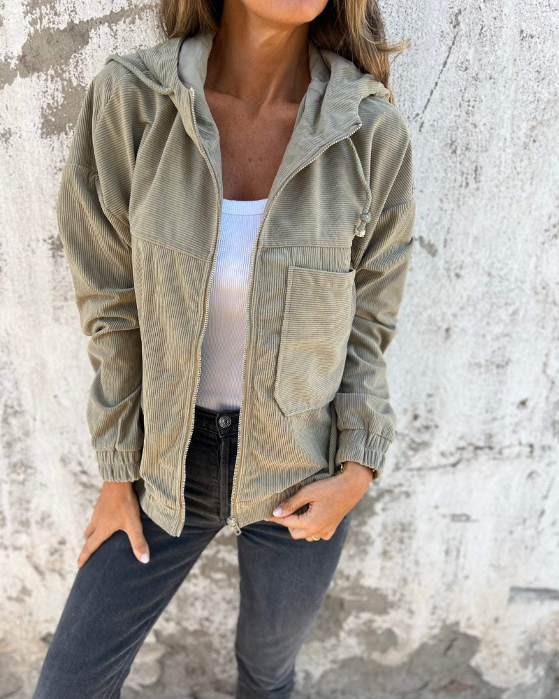 Rosivelle Cord Hood Jacket