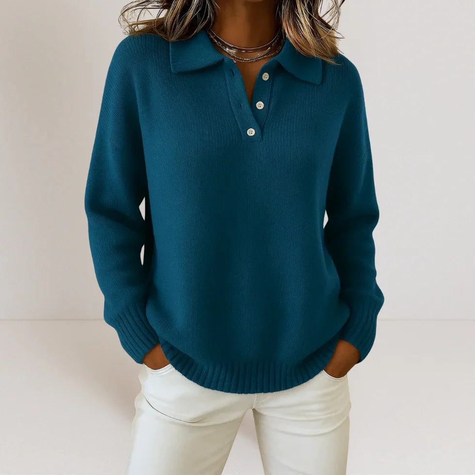 Savannah Collared Knit Sweater