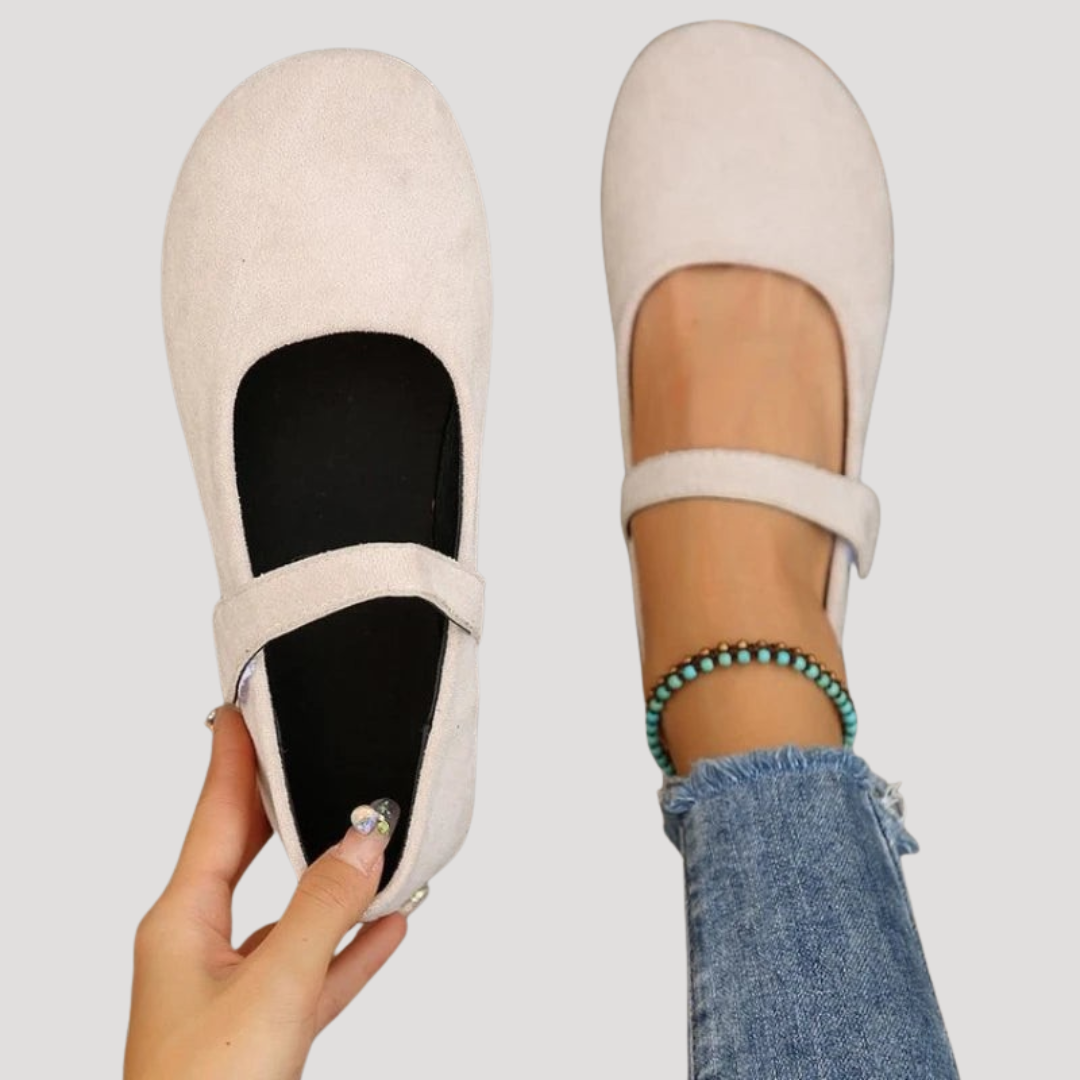 Comfortable Women's Ballet Flats with Strap