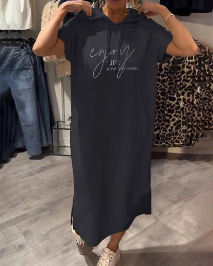 Calivra Cozy Hoodie Dress