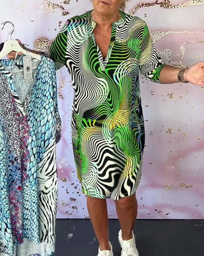 Jolene Vibrant Print Shift Dress