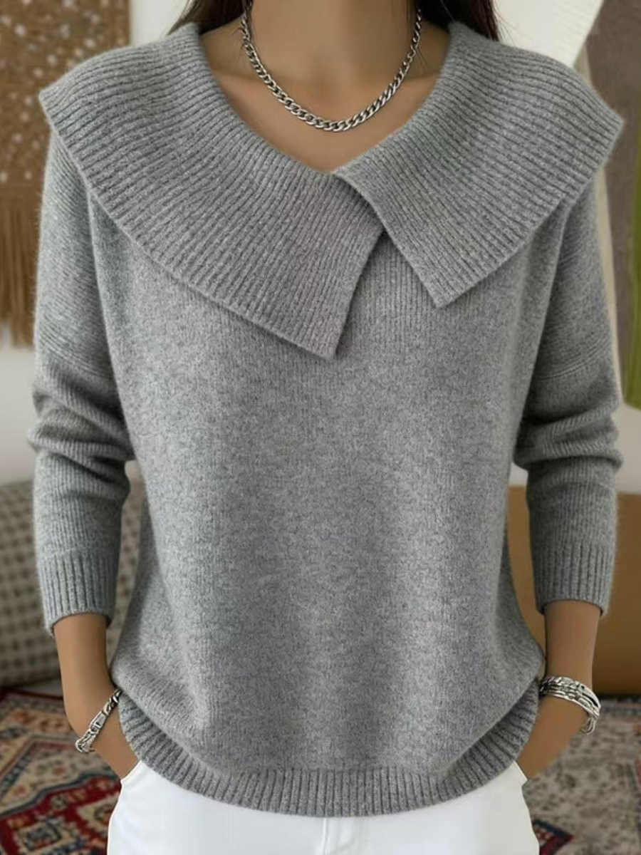 Margaux Elegant Collar Sweater
