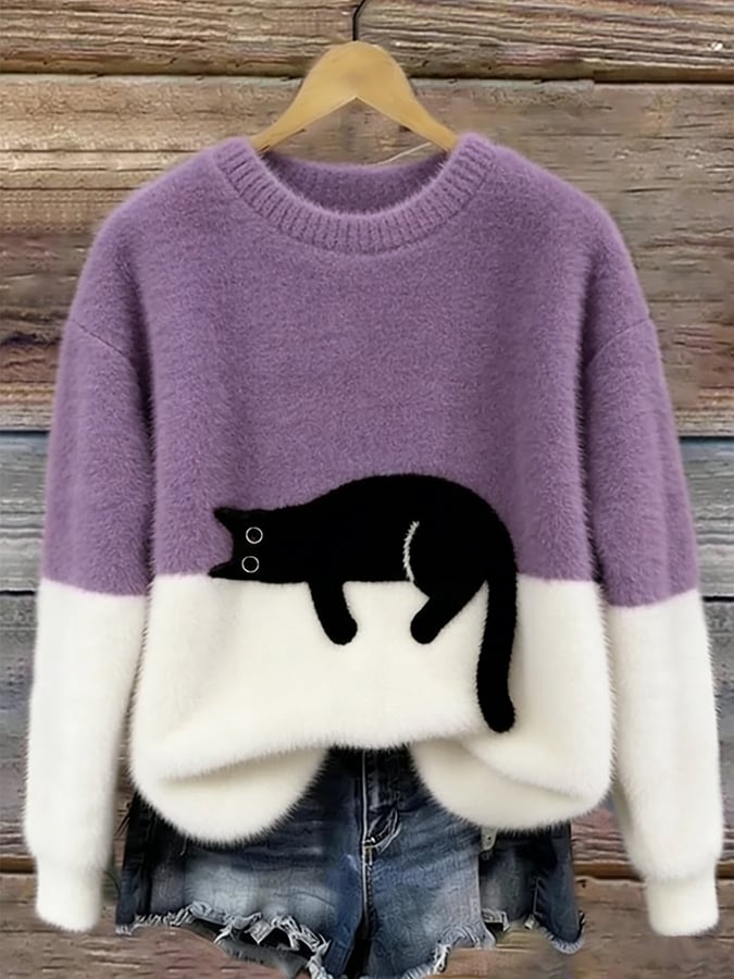 Hadley Cat Graphic Sweater