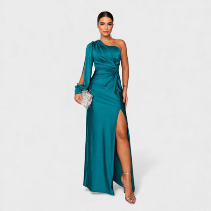 Isabella One Shoulder Evening Gown