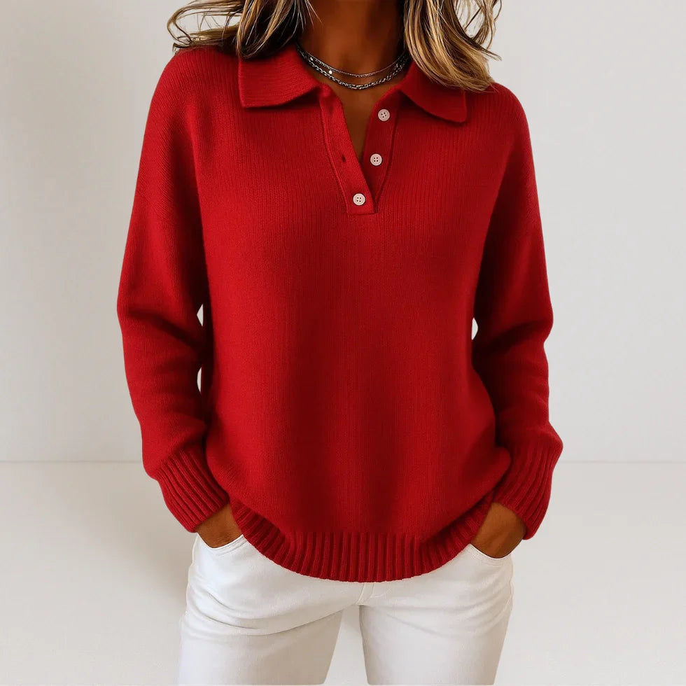 Savannah Collared Knit Sweater