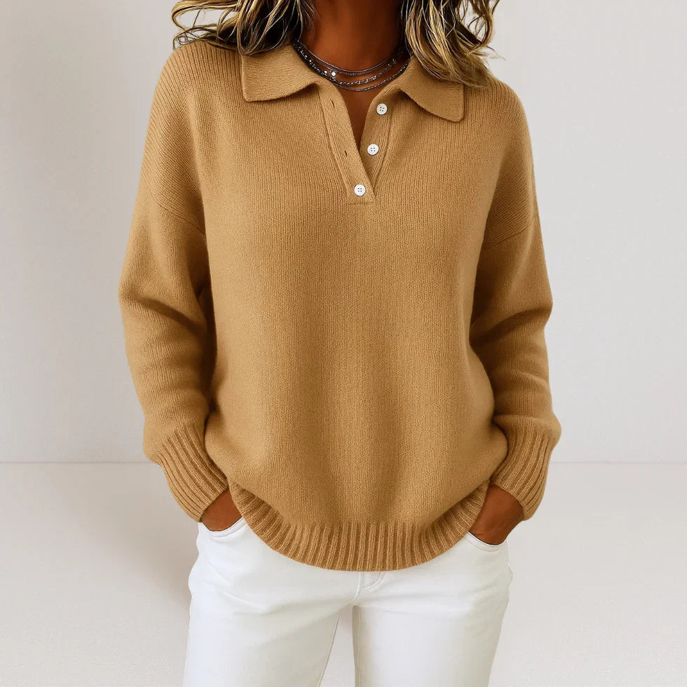 Savannah Collared Knit Sweater