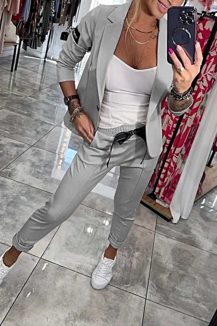 Irenka Chic Two-Piece Blazer Set
