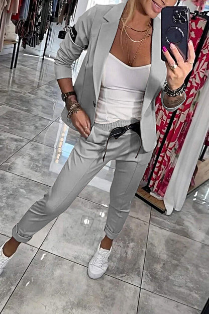 Irenka Chic Two-Piece Blazer Set