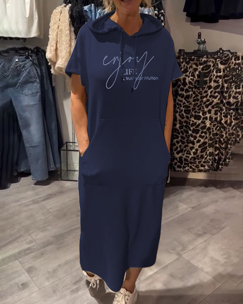Calivra Cozy Hoodie Dress