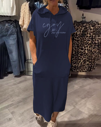 Calivra Cozy Hoodie Dress