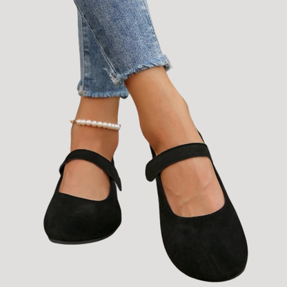 Comfortable Women's Ballet Flats with Strap