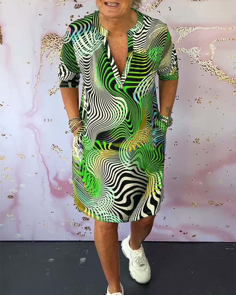 Jolene Vibrant Print Shift Dress