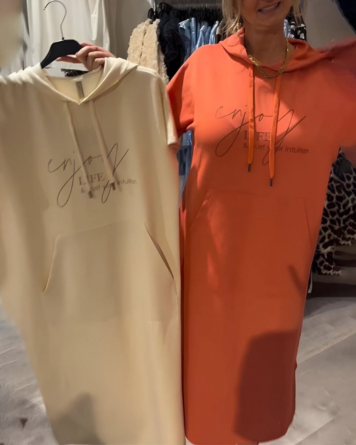 Calivra Cozy Hoodie Dress