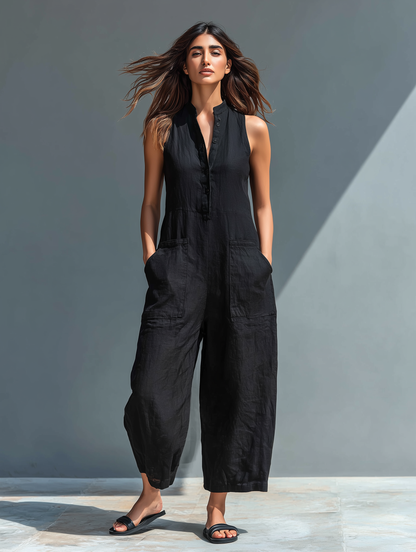 Claudia Relaxed Linen Trousers