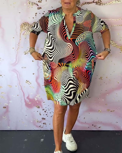 Jolene Vibrant Print Shift Dress