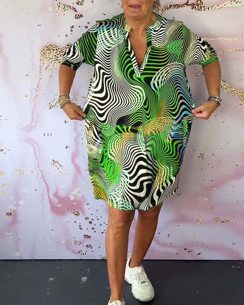 Jolene Vibrant Print Shift Dress