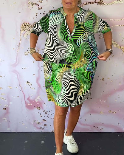 Jolene Vibrant Print Shift Dress