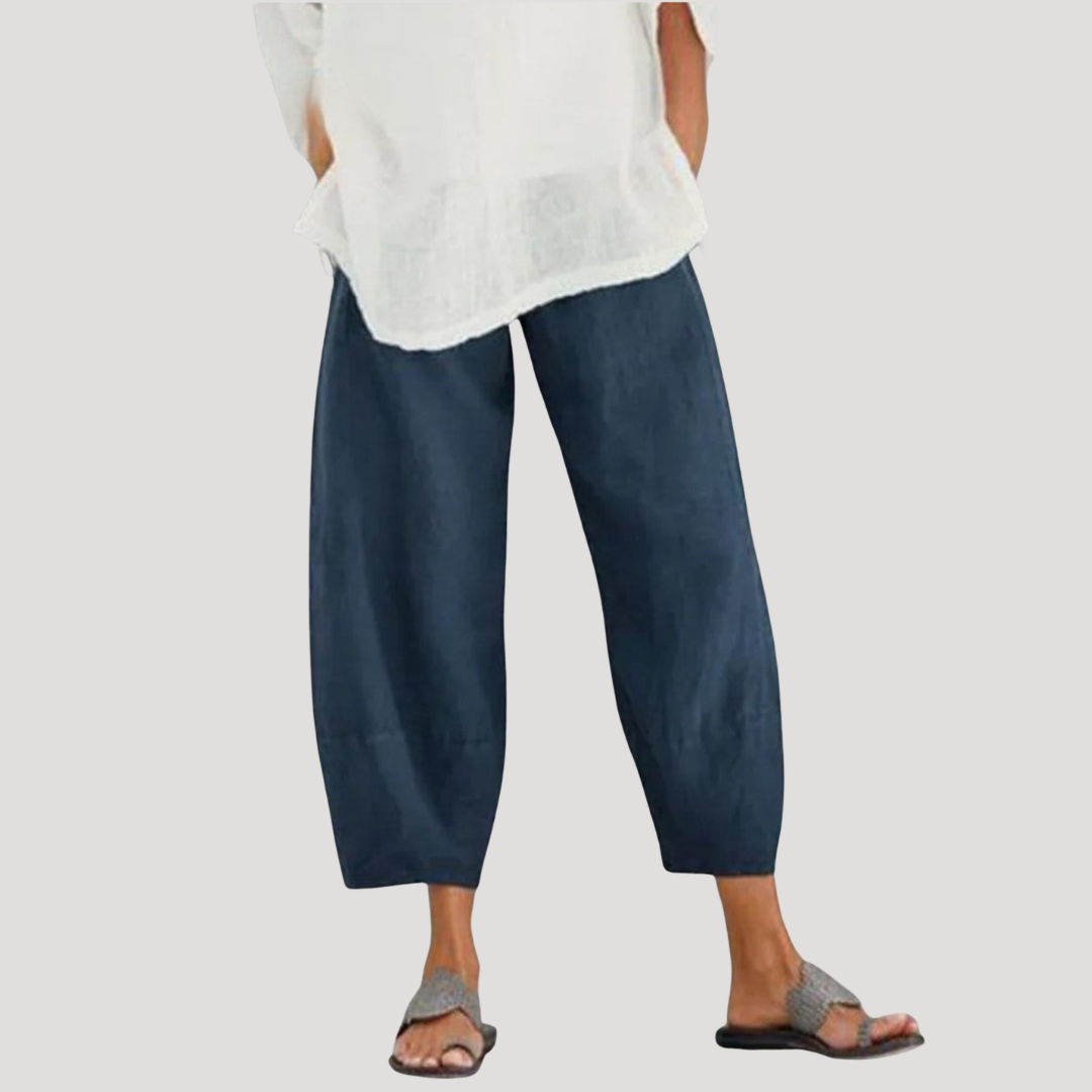 Lightweight Loose Linen Pants for Women - Relaxed Fit