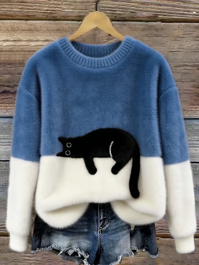Hadley Cat Graphic Sweater