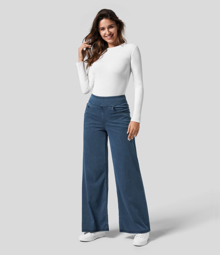 Cambrie High Waist Stretch Pants