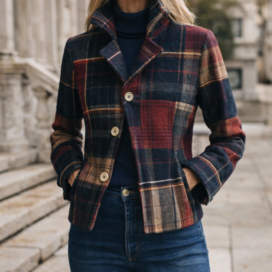 Brianna Plaid Tailored Jacket