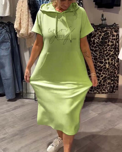 Calivra Cozy Hoodie Dress