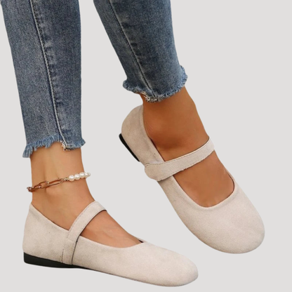 Comfortable Women's Ballet Flats with Strap
