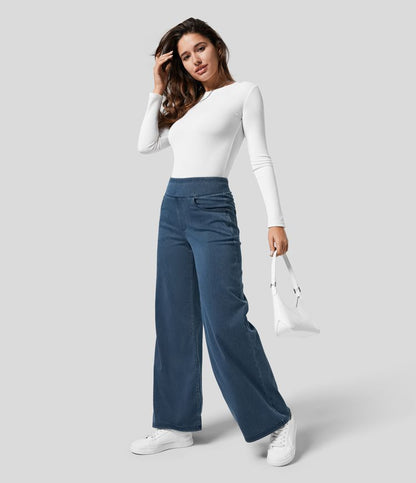 Cambrie High Waist Stretch Pants