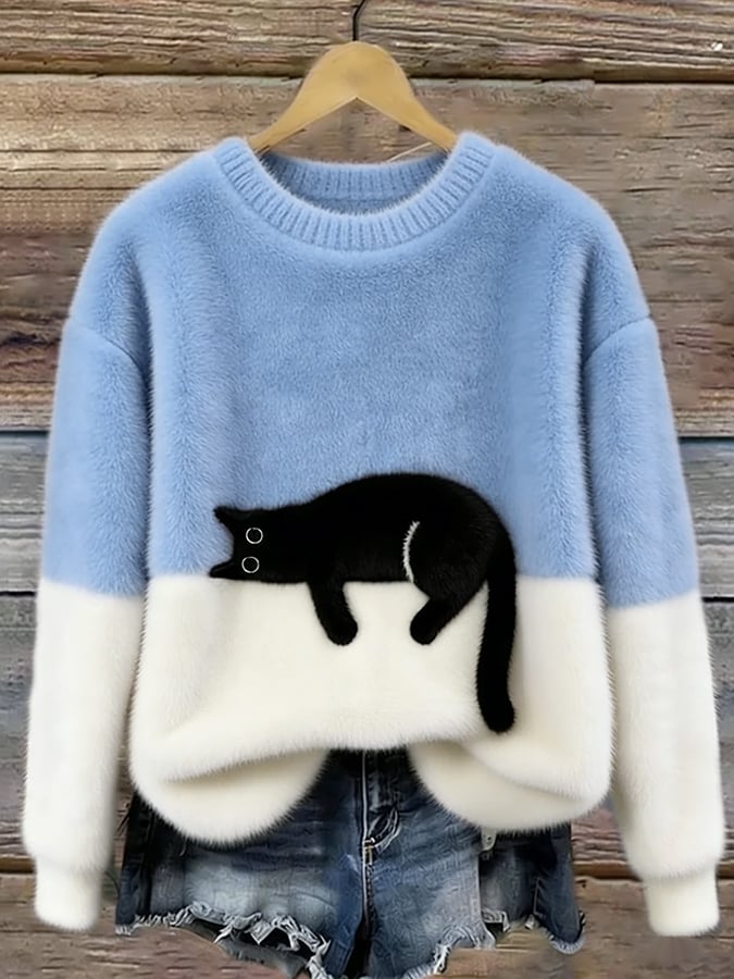 Hadley Cat Graphic Sweater