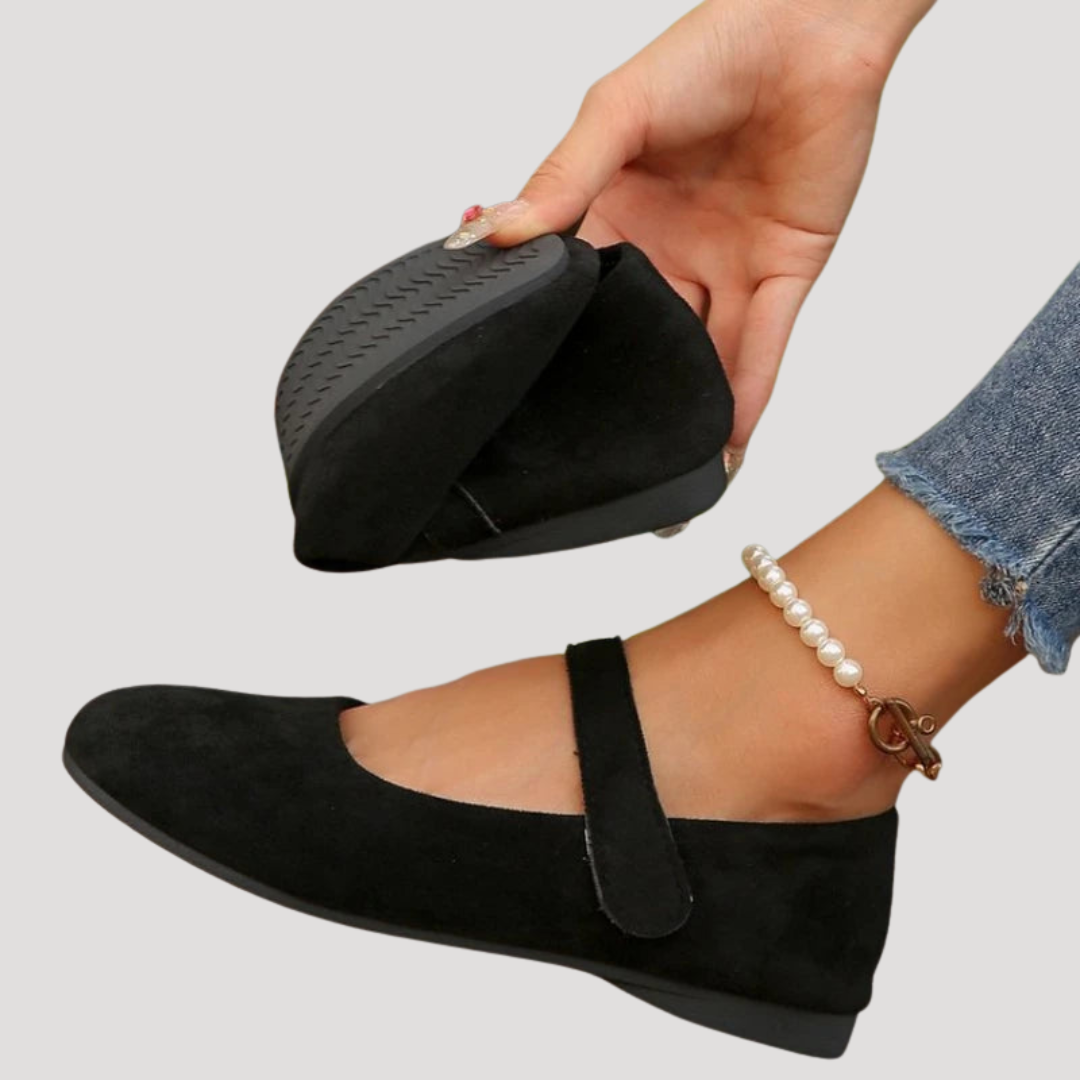 Comfortable Women's Ballet Flats with Strap