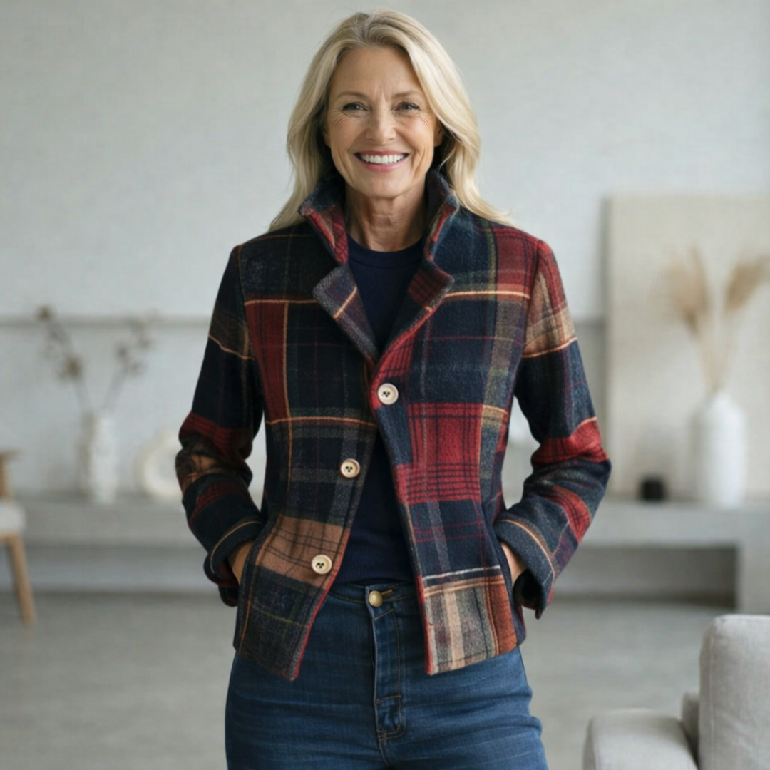 Brianna Plaid Tailored Jacket