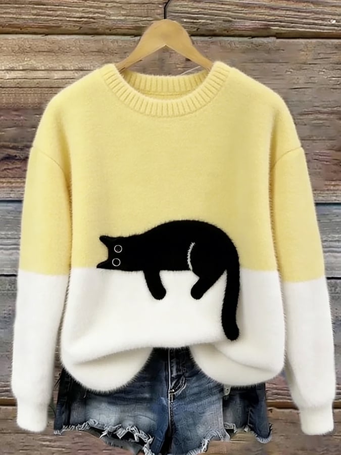 Hadley Cat Graphic Sweater