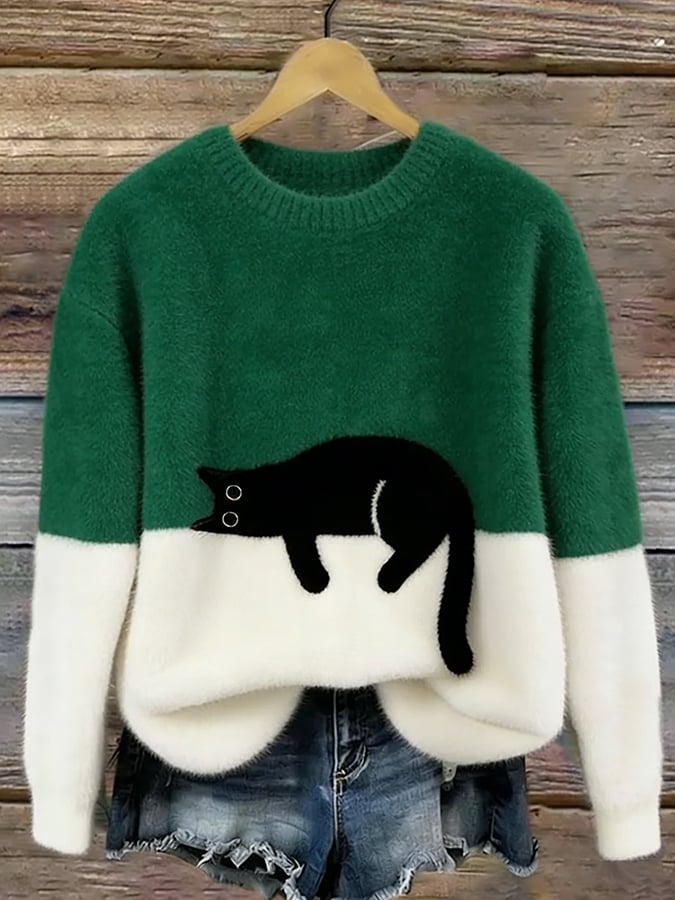 Hadley Cat Graphic Sweater