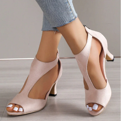 Valeria Elegant Open-Toe Heels