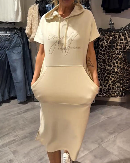 Calivra Cozy Hoodie Dress
