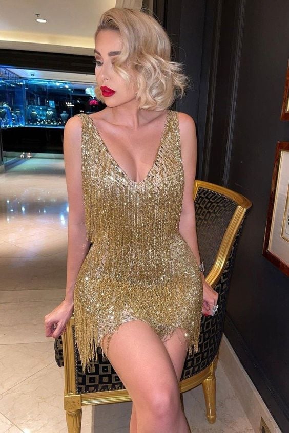 Selvara Fringe Party Dress