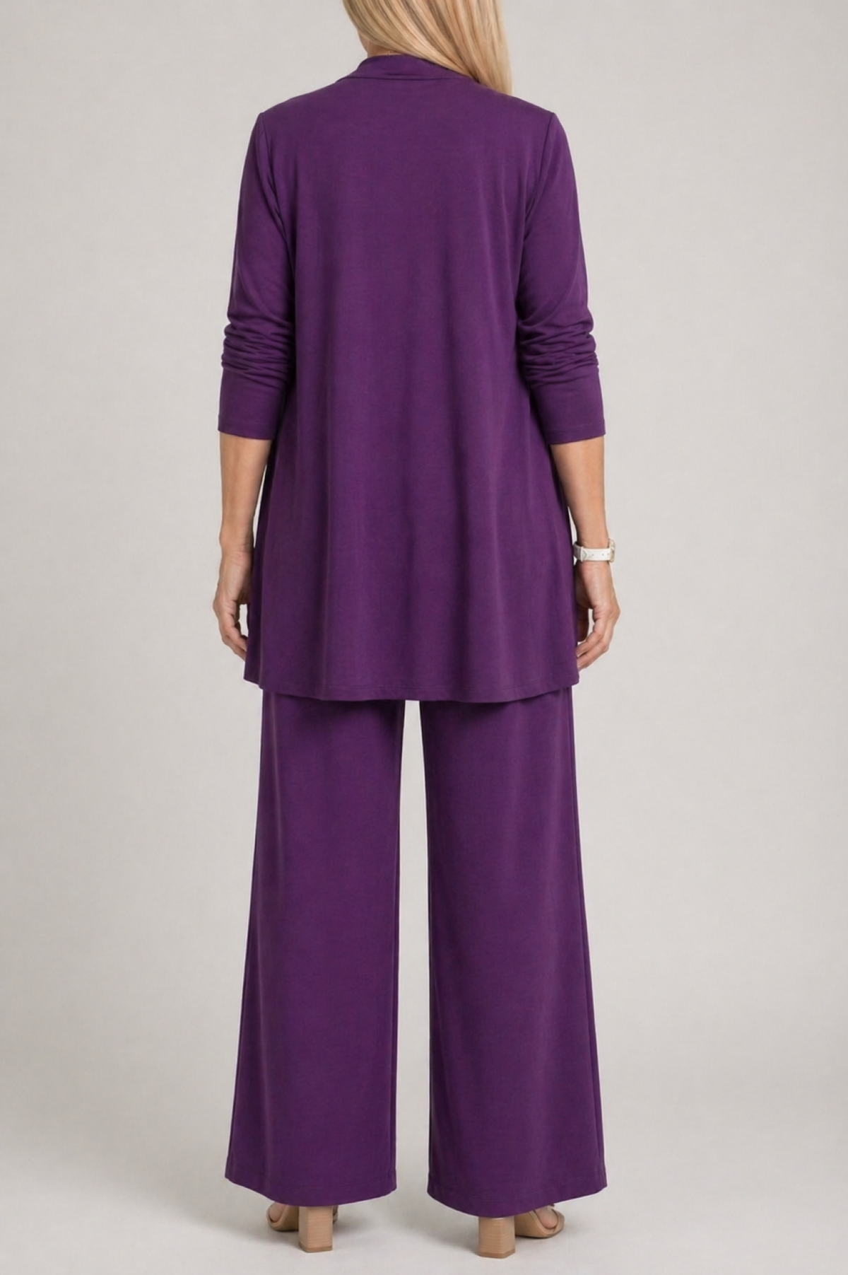 Irisa | Three Piece Coordinated Set Cardigan Top and Trousers for Women