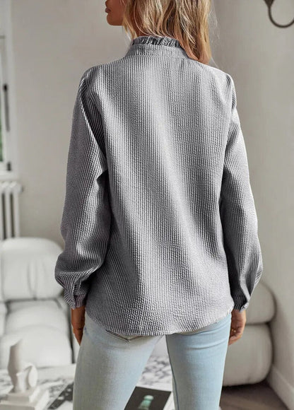 Colette Ruffle Button Blouse