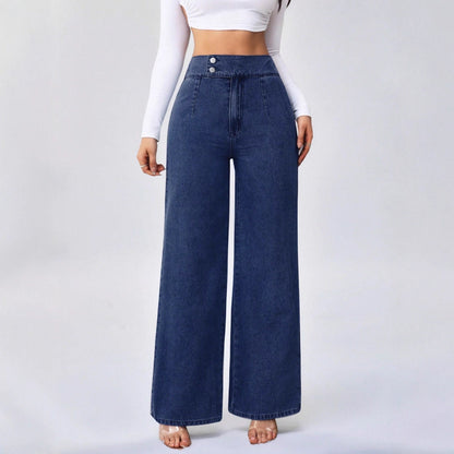Elyra Wide-Leg Denim Jeans