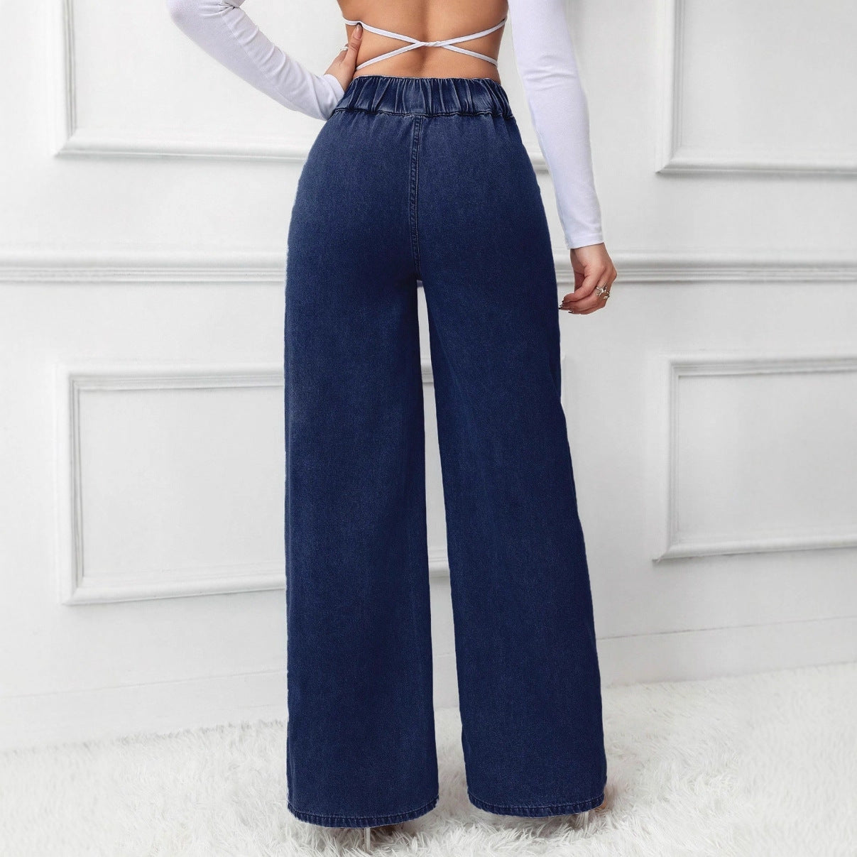 Elyra Wide-Leg Denim Jeans