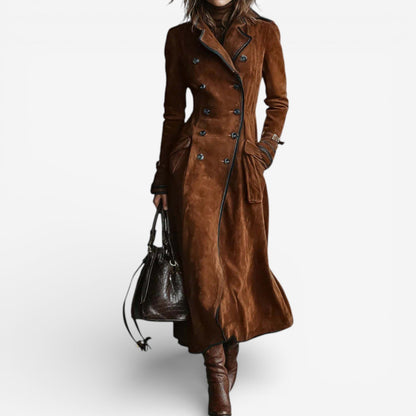 Camden Luxe Suede Trench Coat